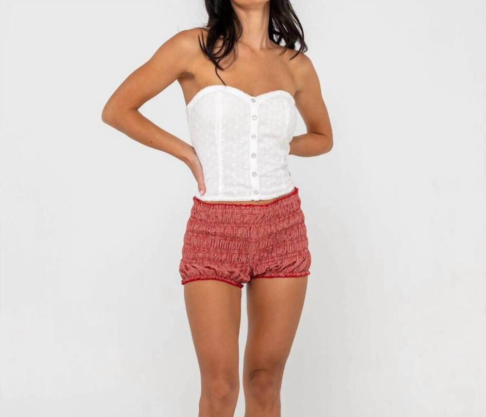 NEW RUSTY mandy button up top in white